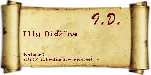 Illy Diána névjegykártya